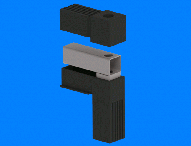 Square tube connectors (649)